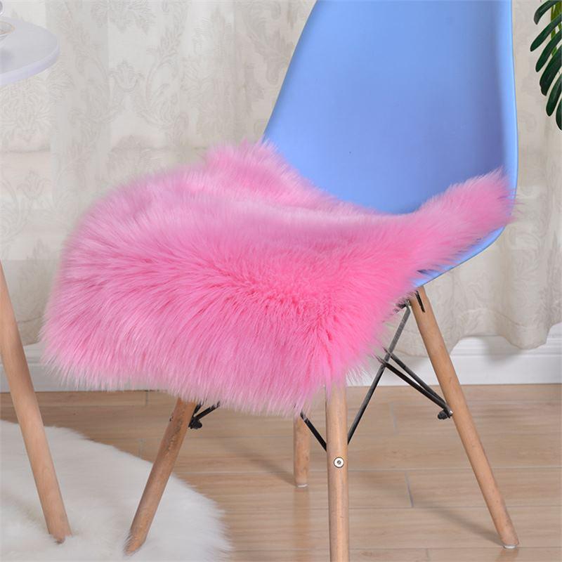 Australian Winter Faux Wool Plush Seat and Sofa Cushion, Chair Pad, and Bedroom Rug Floor Mat