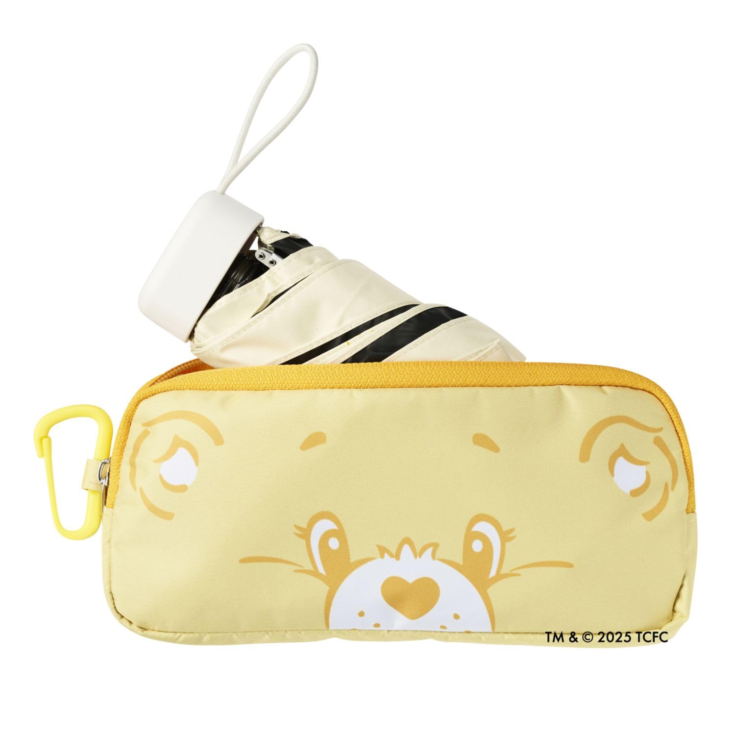 

Moonbat CARE FUNSHINE 30312 Светло-желтый Складной Термо- и Светозащитный УФ Подходит для Солнца и Включает Карабин и Чехол Зонт BEARS™, Компактный,