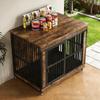 Wooden Dog Crate Villa with Toilet - Stylish Furniture for Small, Medium, Large Dogs