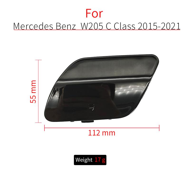 For Mercedes W205 Car Rear Bumper Tow Hook Cover Cap Black White For Benz C Class C180 C200 C220 C250 C300 2058850224 2015-