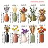 Decorative 3D Vase Fridge Magnets Pastoral Style Flower Arrangement Magnet  Dorm Room