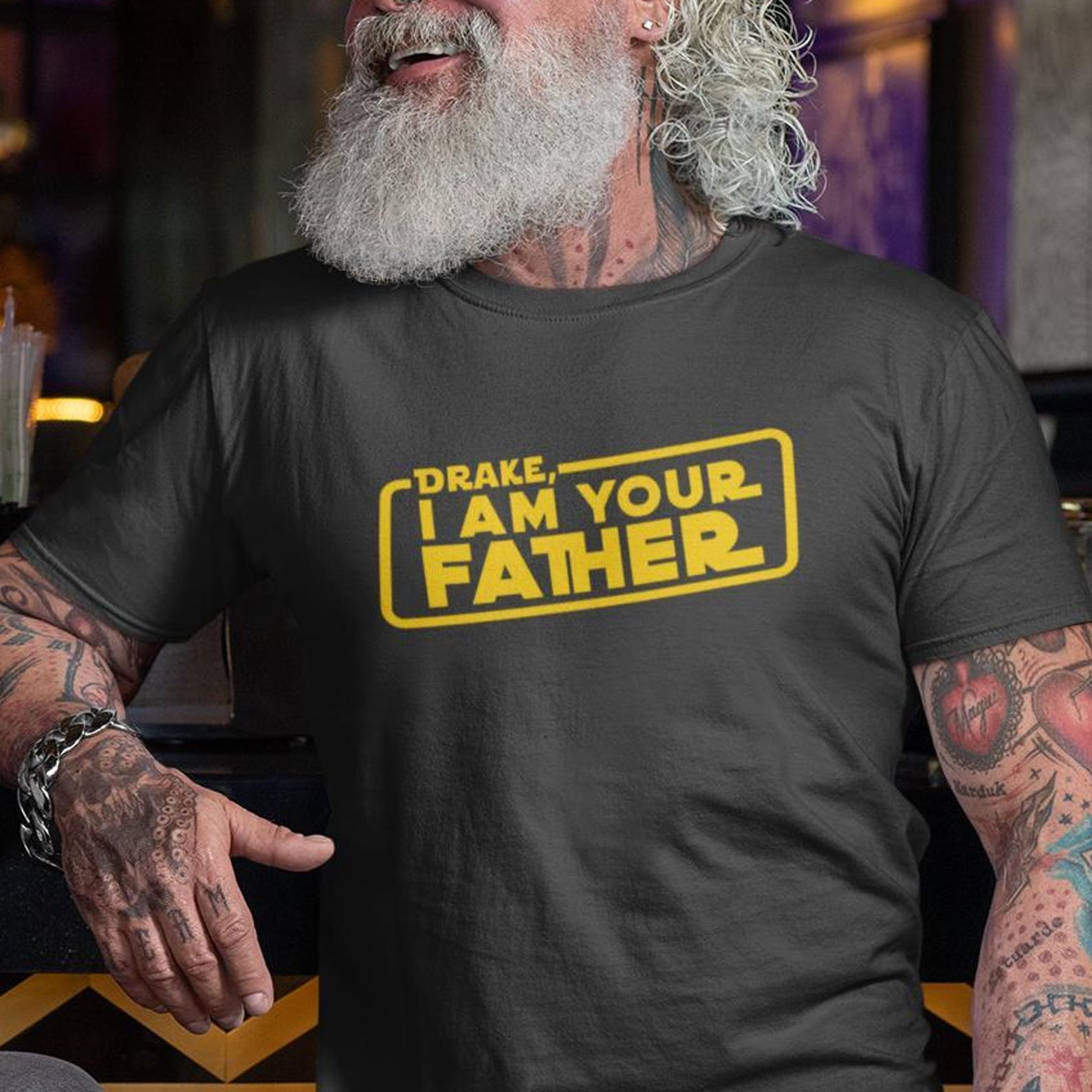 CUSTOM NAME Luke I Am Your Father Shirt, Personalized Dad T-Shirt, Funny Dad Gifts, Fathers Day gift M