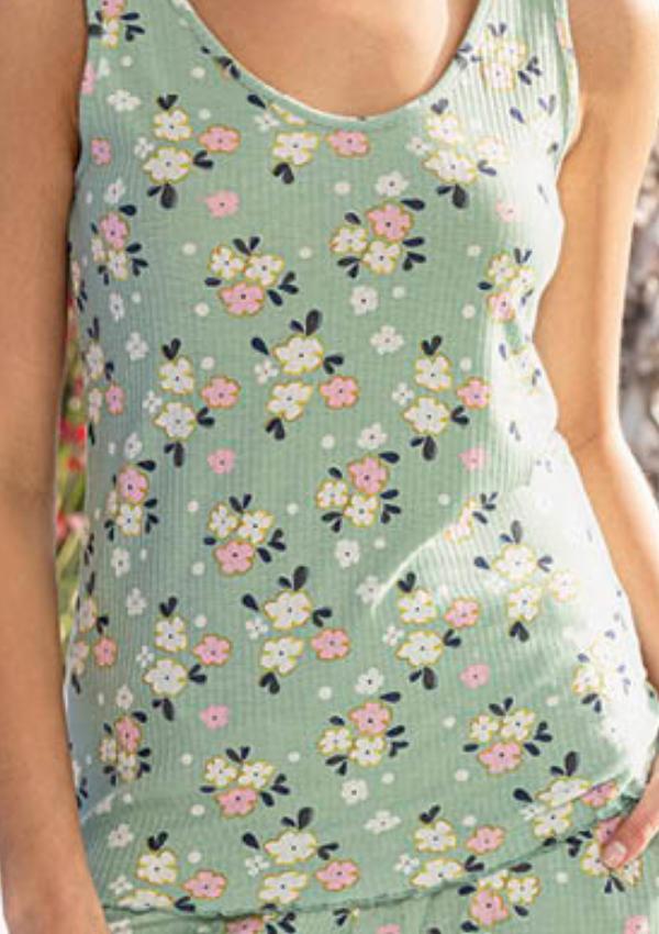 Damen Pyjama Aus Viskose M Träger Niedlich Angenehm Für Den Sommer Kurz Locker