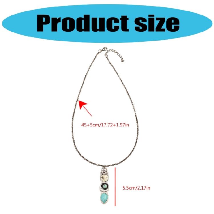 Stylish Turquoise Owl Pendant Necklace Decoration for Women Who Love Bohemian Styles and Distinctive Accessories