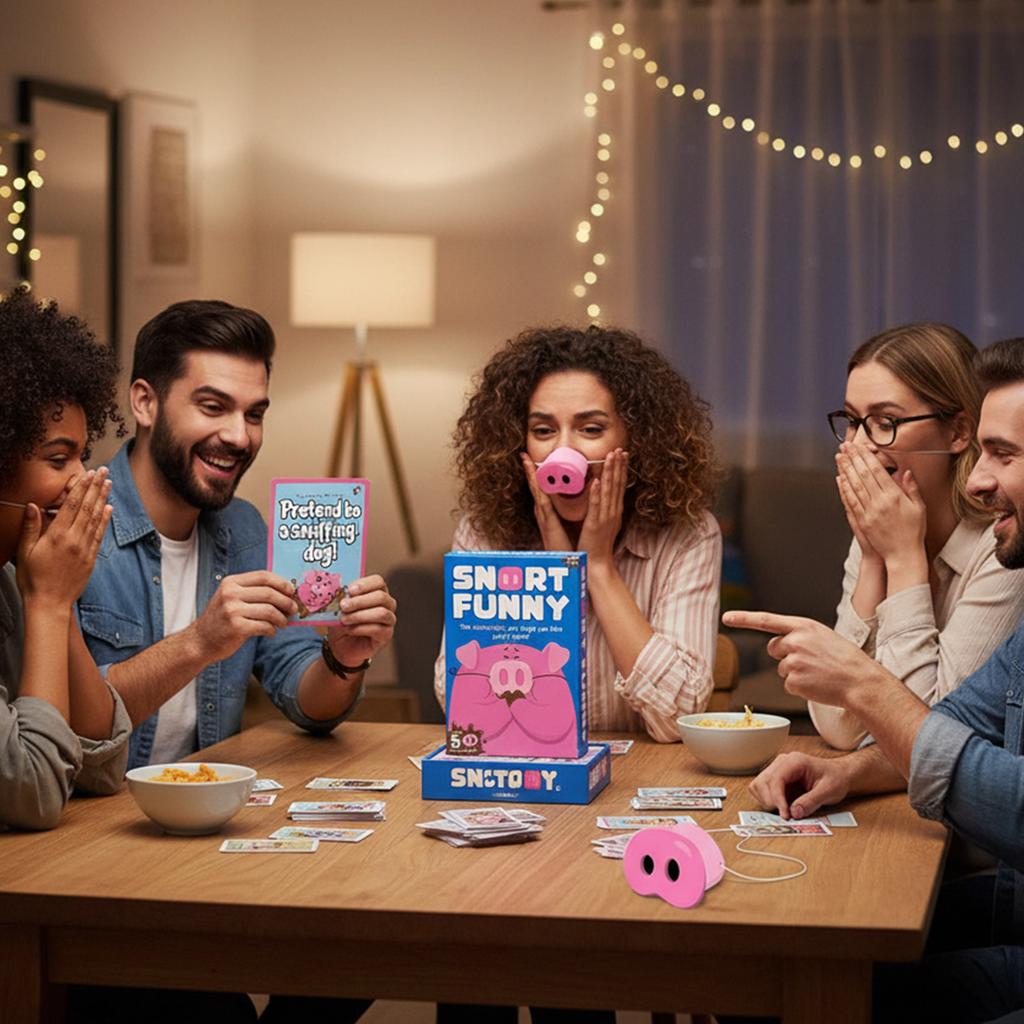 Card Game Set with You Laugh You Lose Party Challenge Cards Novelty Tabletop Game for Family Friends Gatherings