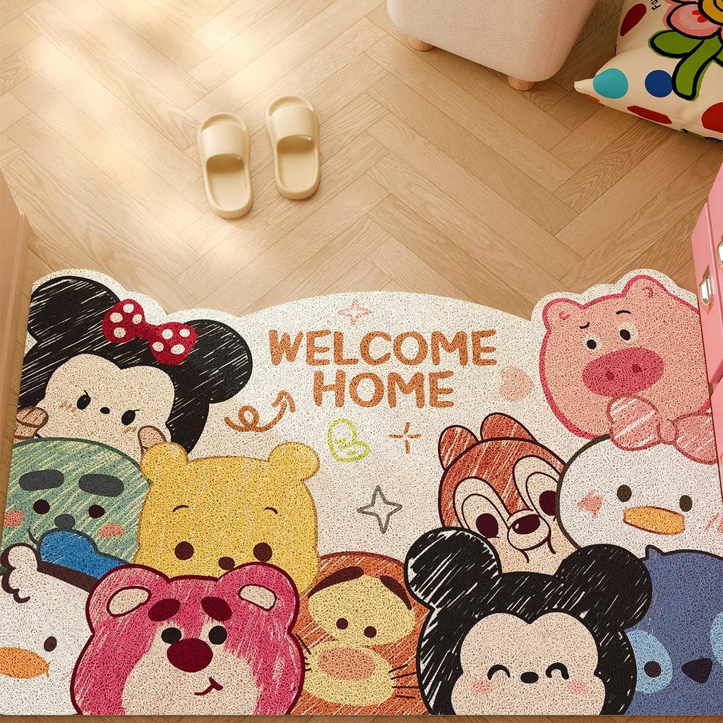 Cartoon Crazy Animal City Floor Mat Door Mat Outdoor Door Mat Door Scrape Mud Foot Mat Judynix Circle Floor Mat