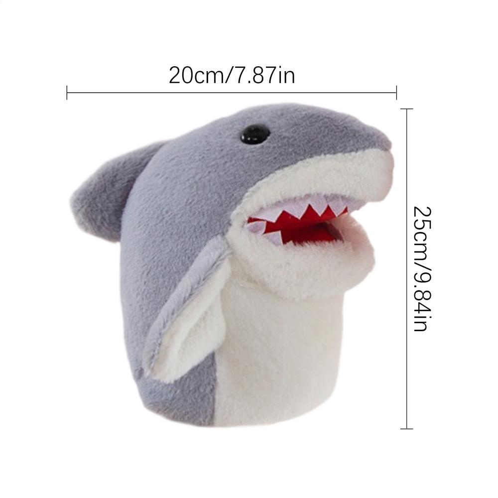 Stuffed Plush Animals Toys Hand Finger Story Puppet Kawaii Dolls Educational Baby Toys Shark Hand Puppet Toy Children Gifts