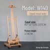 Adjustable Beech Wood Easel: Floor & Tabletop Folding Stand for Sketching & Oil Painting