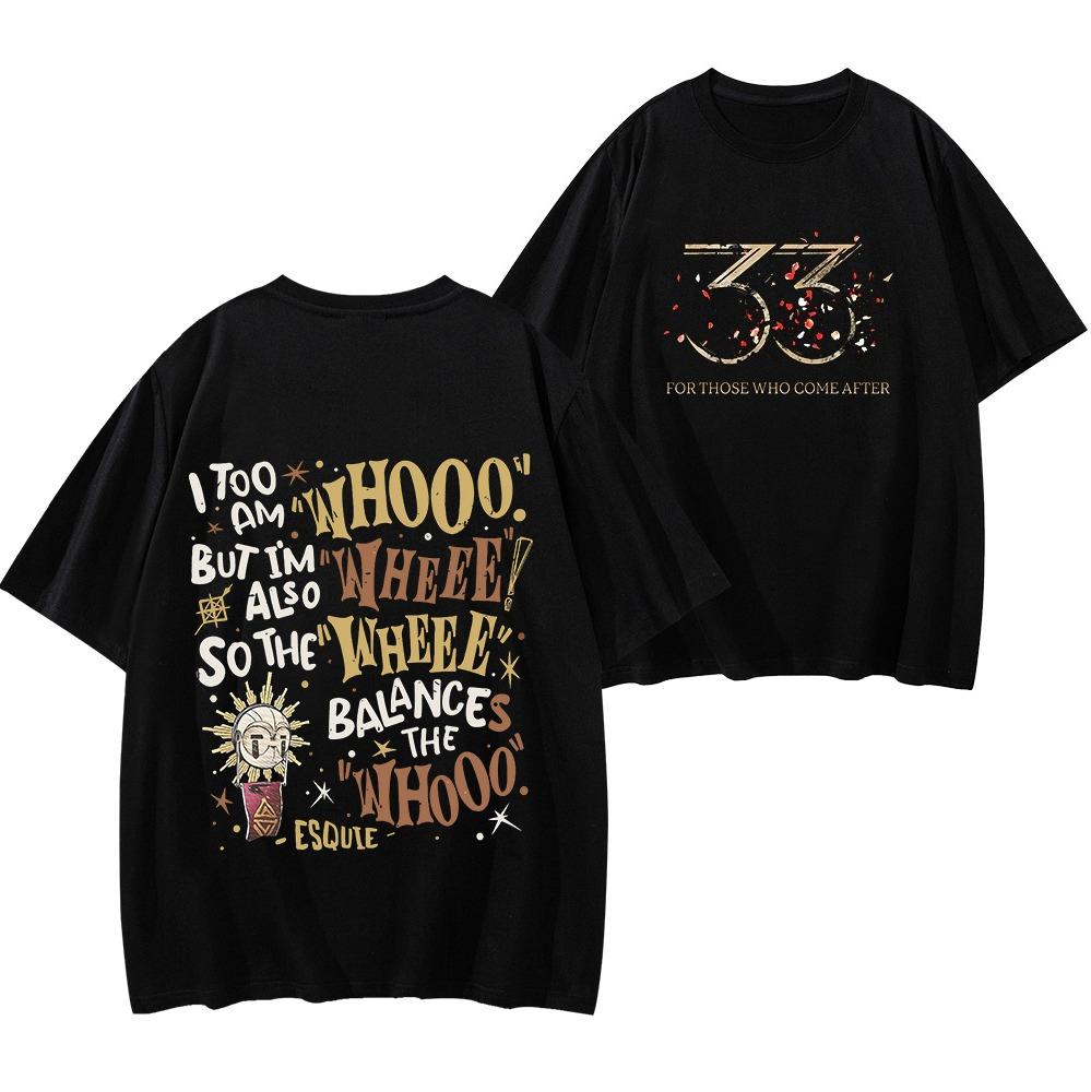 Esquie Clair Obscur Expedition 33 T-Shirt Expedition 33 Graphic Tee Funny Whooo Wheee Shirt Anime Game Inspired Aesthetic Tee