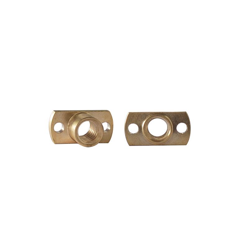 LINK CNC 3D Printer Lead Screw Brass Nut with Double Cut Edge H Flange T12