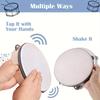 1/3pcs Wooden Tambourine 6/8/10inch Handheld Drum Bell Percussion Music Education Instrument Gift for Weddings Game Church Party