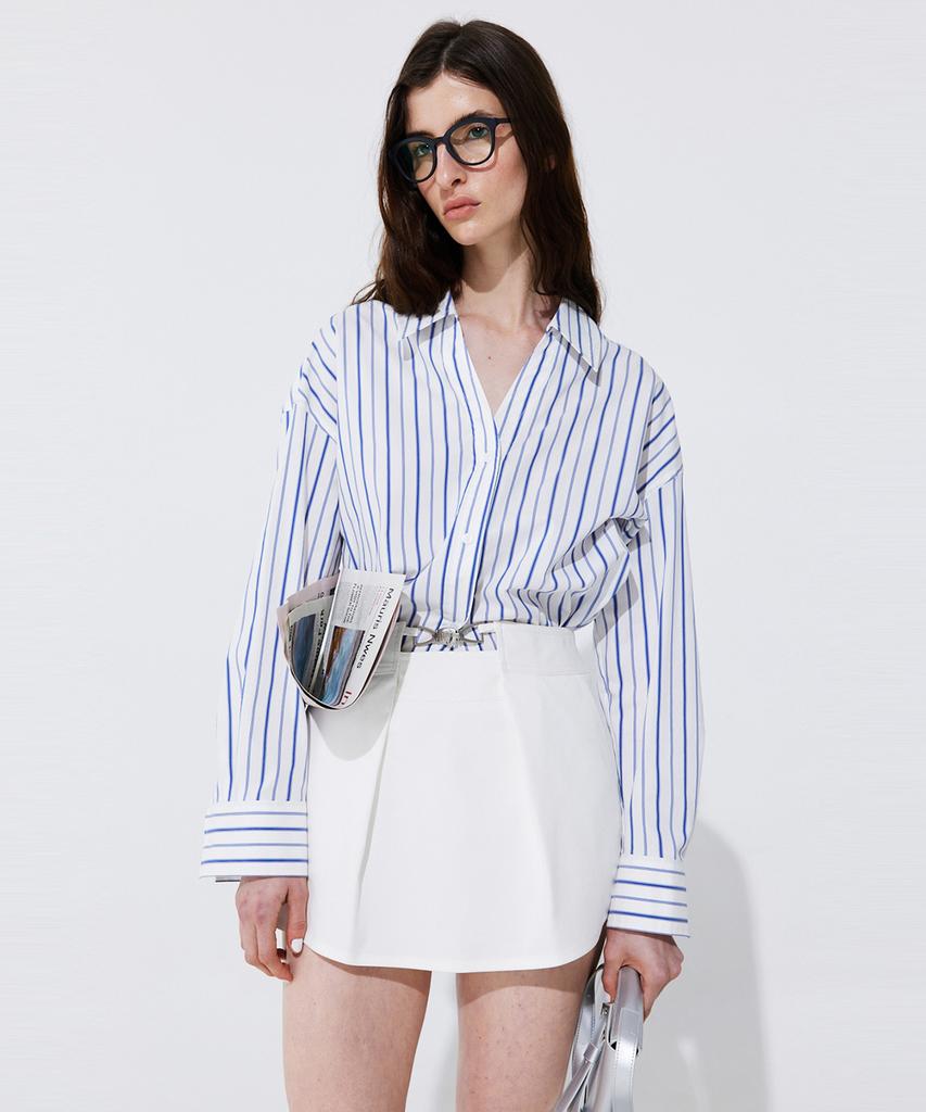 WNDERKAMMER Tuck Skort_White (Tuck Skirt Pants_White)
