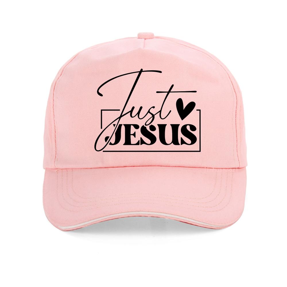 Just Love Jesus Print Baseball Cap Christian Motivation Jesus Faith Caps Simple Unisex Chic Classic Cute Hat Fashion Snapback Hats