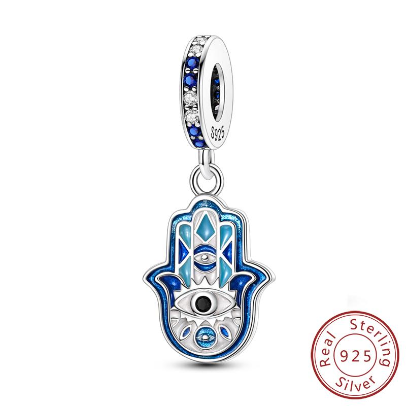 New Copper Dream Charms Baeds Angel Devil'S Eye Fatima'S Hand Cross Charms Pendant Fit Original Bracelet Women Jewelry Gift