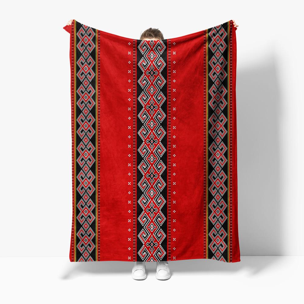 

Geometric Ethnic Pattern Striped Blanket Sofa Bed Throw Cushion Cover Decorative Gift 75x100cm (30x40inch)