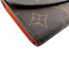 LOUIS VUITTON M61578 Monogram leather Portefeuille Emily Purse Brown leather Women Used