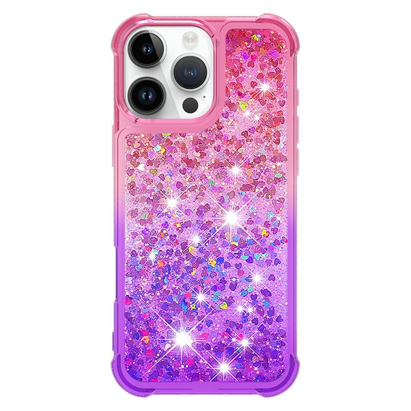I Phone 16 Pro Max Case On For Funda iPhone 16 Pro MAX Cover Glitter Dynamic Liquid Case For Apple16 Plus 16ProMax Cases Etui