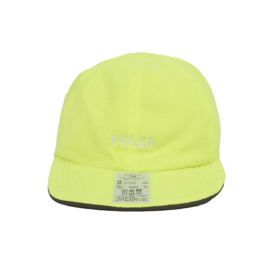 POLERSTUFF Reversible Fleece Cap Olive/Yellow