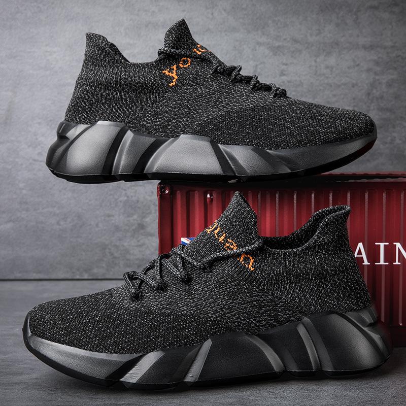 New breathable fly-woven shoes large size socks shoes sports and leisure shoes