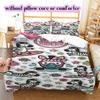 Cute animals surfing Pattern Bedding,Quilt Set Quilt Cover Pillowcase Home Birthday Gift (1*duvet cover+2*pillowcase,without core)