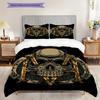 Skull Art Set Threepiece Set 1 Duvet Cover 2 Pillowcase Without Core Bedding Set Duvet Cover And Pillowcase Soft And Comfortable