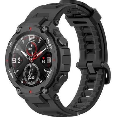 Silicone Strap for Amazfit T-Rex/T-Rex PRO, Black