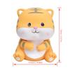 Kids Piggy Bank Cute Tiger Eco Friendly Flowing Lines Hand Painting Rich Bright Colors Coin Bank
