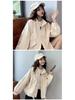 Autumn Winter Loose Fit Drawstring Jacket for Women - Korean College Style Casual Outerwear