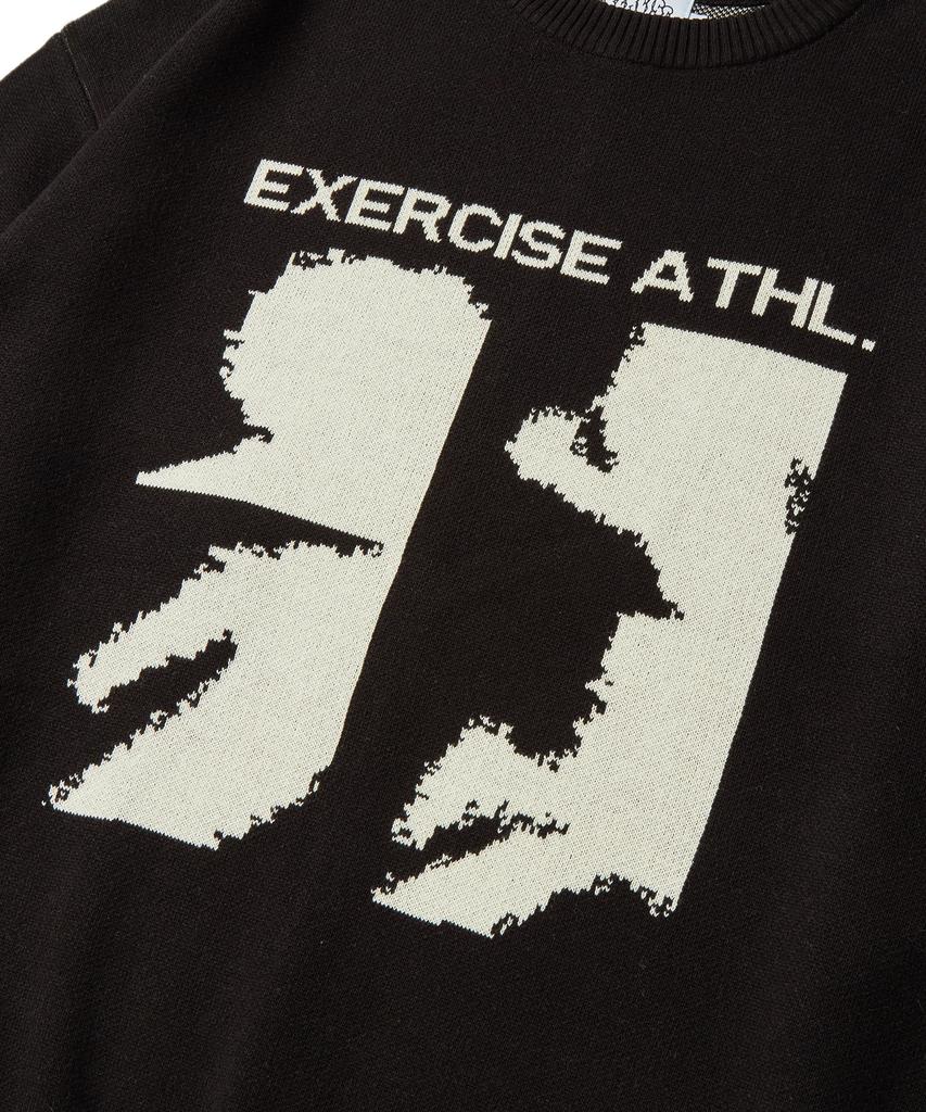 EXERCISE Runner Puzzle Piece Jacquard Knit_Black