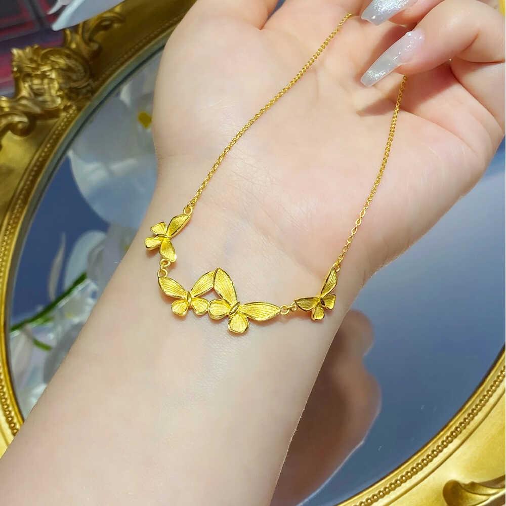 Vietnam Butterfly Necklace - Elegant Gold Design for Women's Fashion and Versatile Style