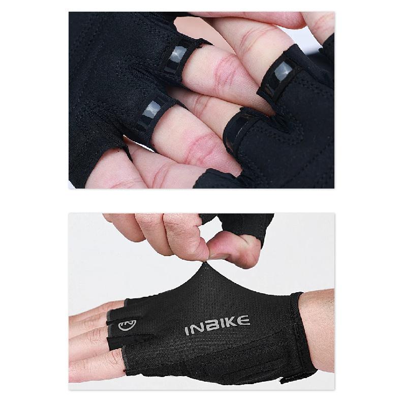 INBIKE Men's Cycling Gloves Half Finger Summer MTB Gloves Shock-absorption Mountain Bike Gym Sports Gloves Cycling Accessories
