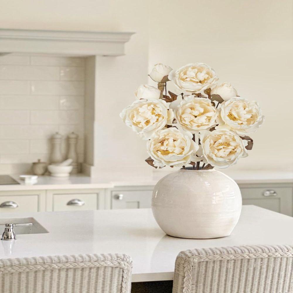 5 Flowers/Bundle Artificial Flowers Real Touch Floral Arrangements Fake Peony with Stems Silk Flowers Party Centerpieces