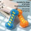 Dog Squeaky Molar Bone Chew Toy Bite Proof Teeth Cleaning Dental Care Durable Interactive Play Toy For Puppy Small Medium Large