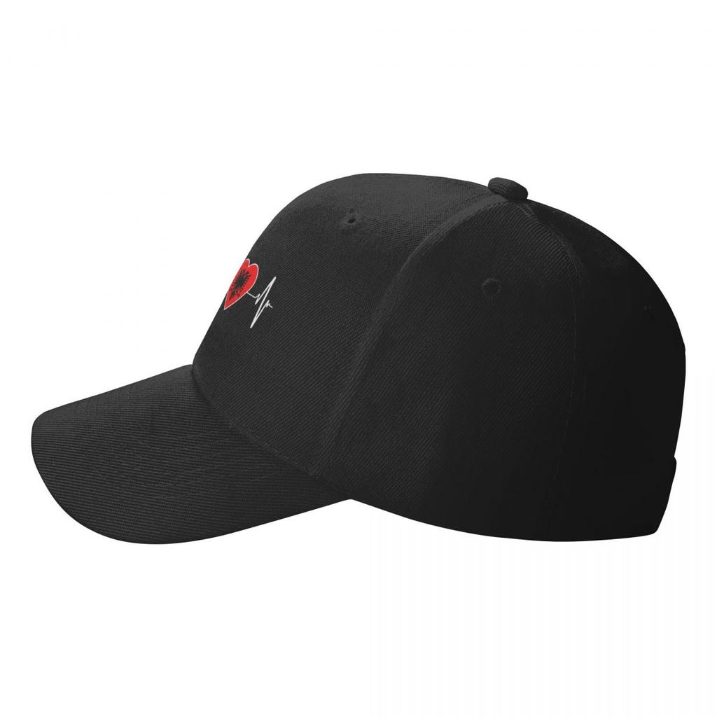 Ny mote albansk hjerteslag Albania flagg baseballcaps unisex kvinner tilpasset justerbar farshatt for voksne våren Snapback sommerhatter