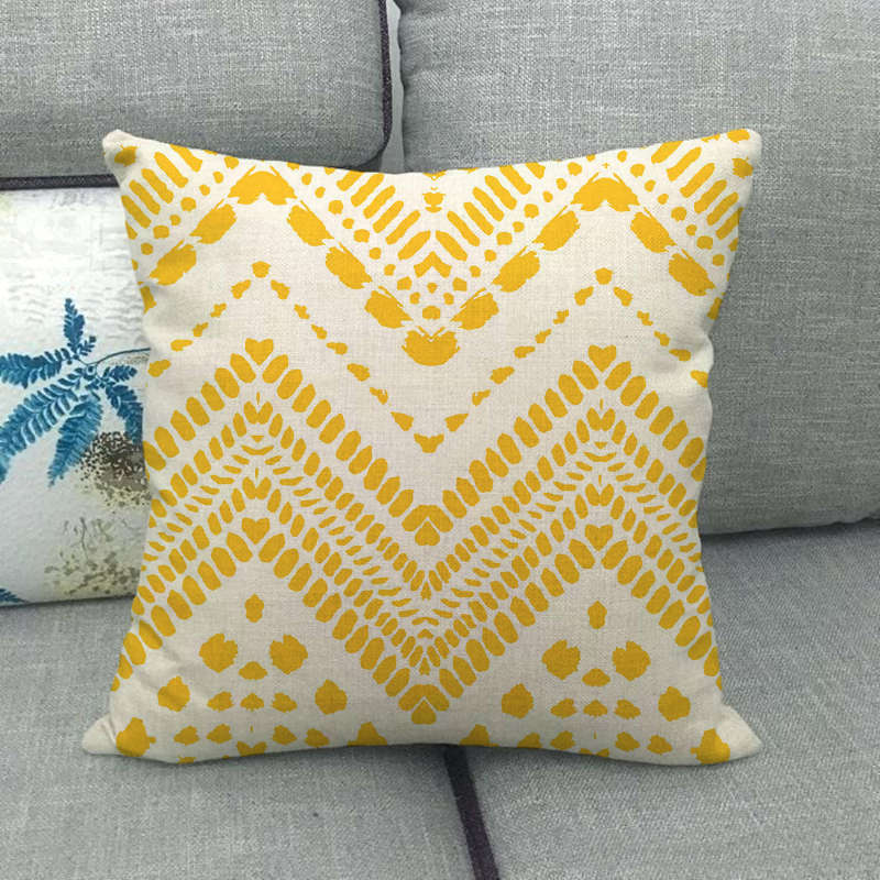 Simple Pattern Series Digital Printing Short Plush Pillow Covers Decorative For Car Sofa Office Cushion Cover Home Goods