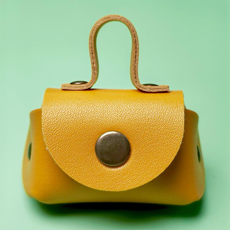 

Шикарный кожаный мини-кошелек и кулон-подвеска для ожерелья, чехол для наушников