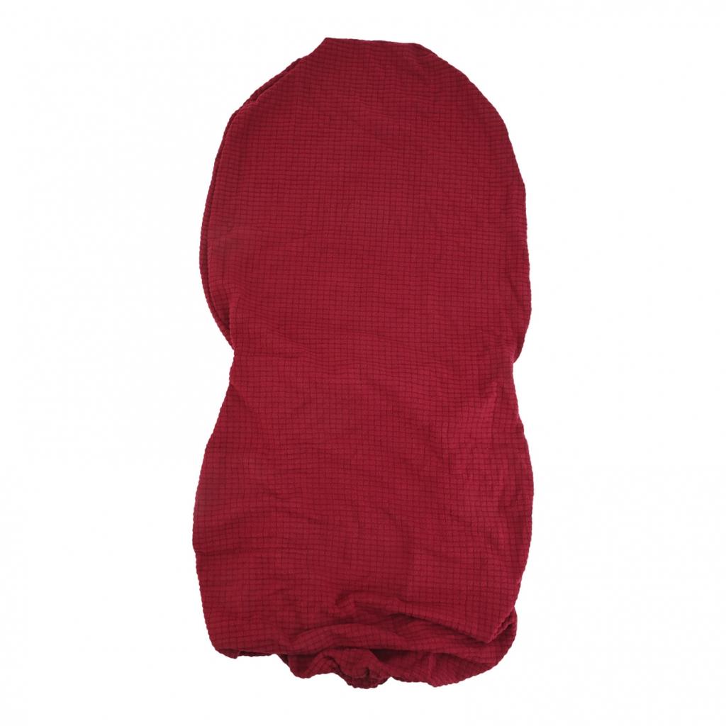 Oval dining table and chair cover with integrated cushion and backrest