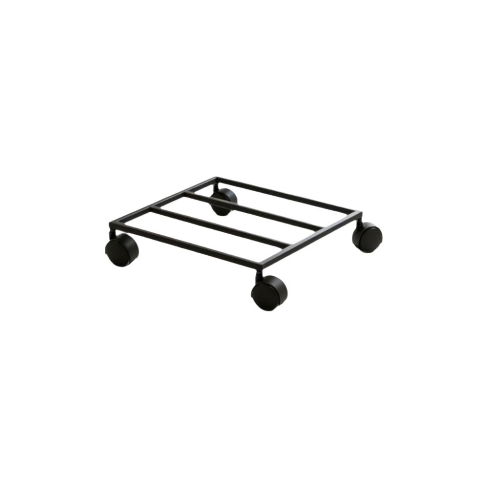 Cast Iron Rolling Plant Stand Movable Planter Holder Tray Movable Planter Tray  Garden Pot