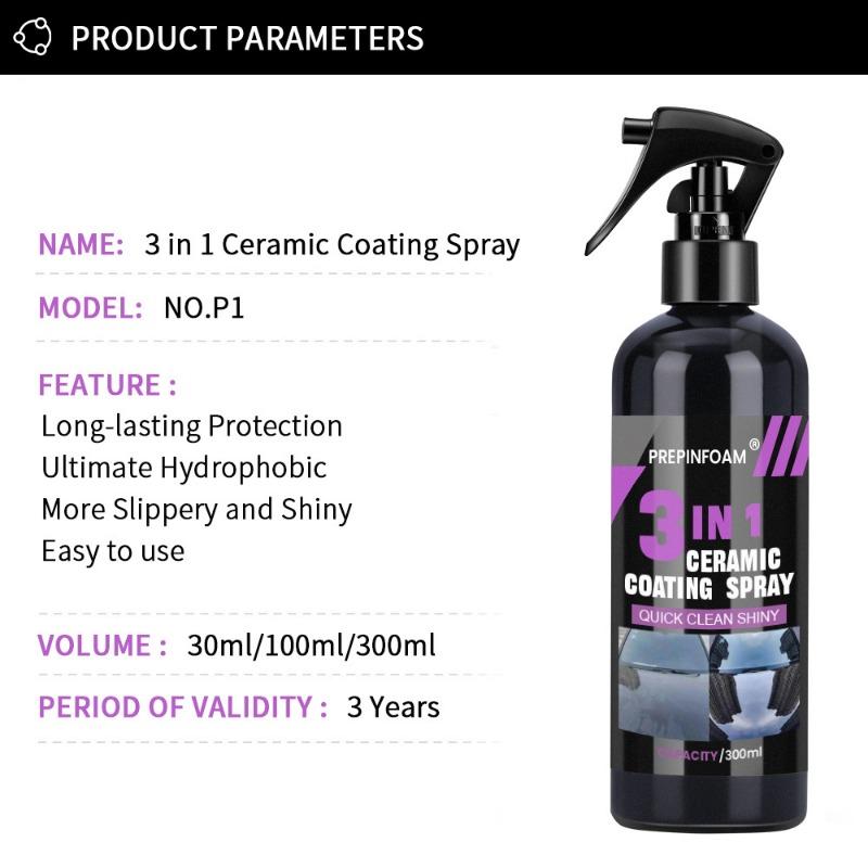 Automotive Ceramic Nano Coating Liquid Coating Nano Crystal Hydrophobic Layer Polishing Paint