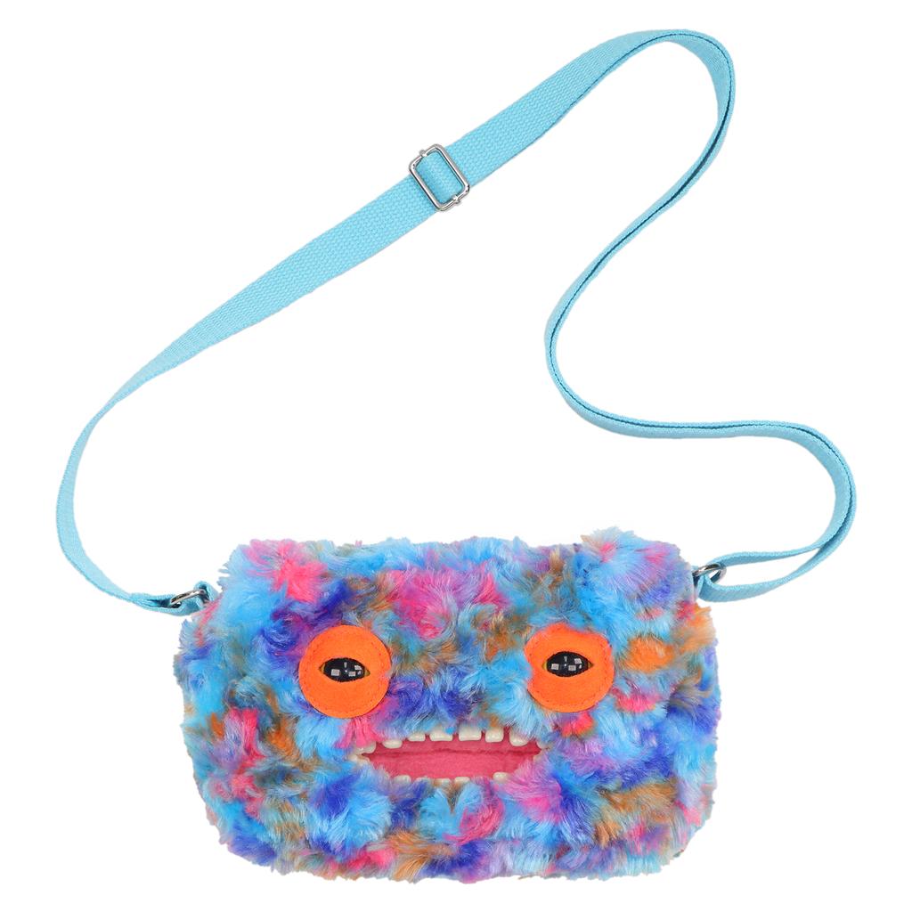 Fluffy Crossbody Bag Wide Eyed Weirdo Screech Dolls Ugly Tooth Monster Plush Toys Big Head Furry Backpack Gifts