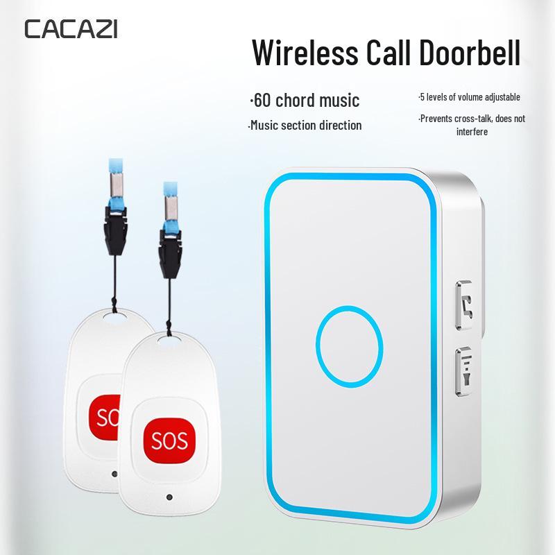 Elderly Wireless One-Button Emergency Call System for Patients and Caregivers Model 1