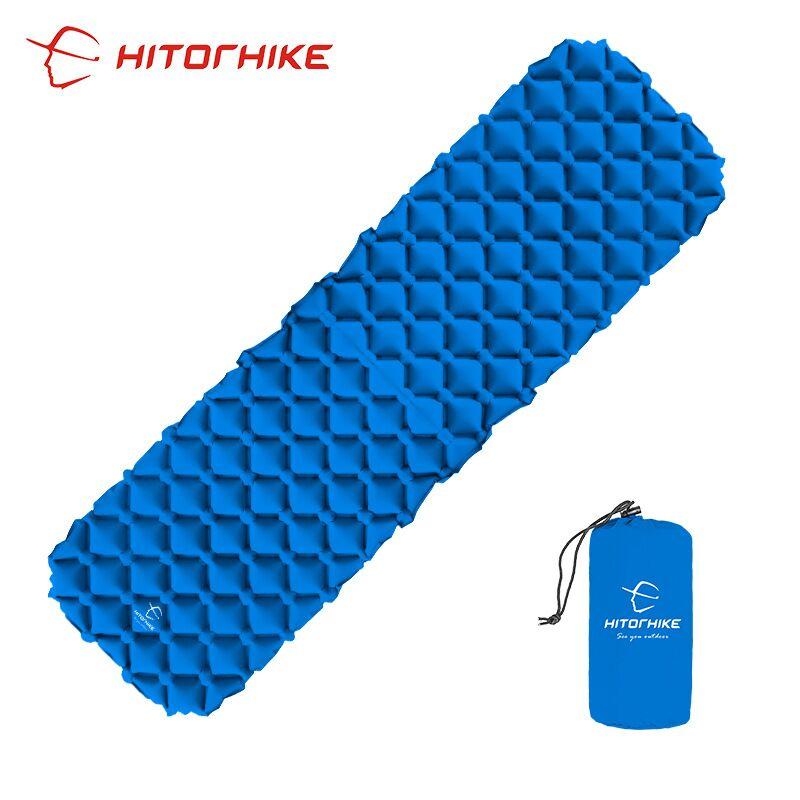 Inflatable Sleeping Pad | Portable Ultralight Moisture-Proof Mattress Easy Inflate Foldable Air Bed for Camping Backpacking