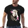 Men Tshirt Kim Wilde 80s Retro Faded Vintage 1980s Pop of America T Shirt Printed T-Shirt tees top Black