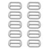 10 Pièces Boucle Glissière Triple Glisse Curseurs Réglages Sangle Sac à Dos Boucles Sangle Accessoires Quincaillerie Sac Zinc
