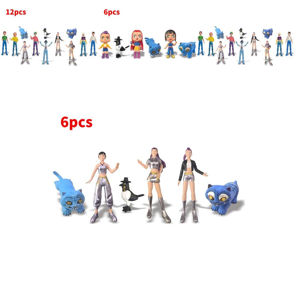 Kpop Dämonenjäger PVC Spielfigur Modell Sammlerstück Desktop-Dekoration für Fans