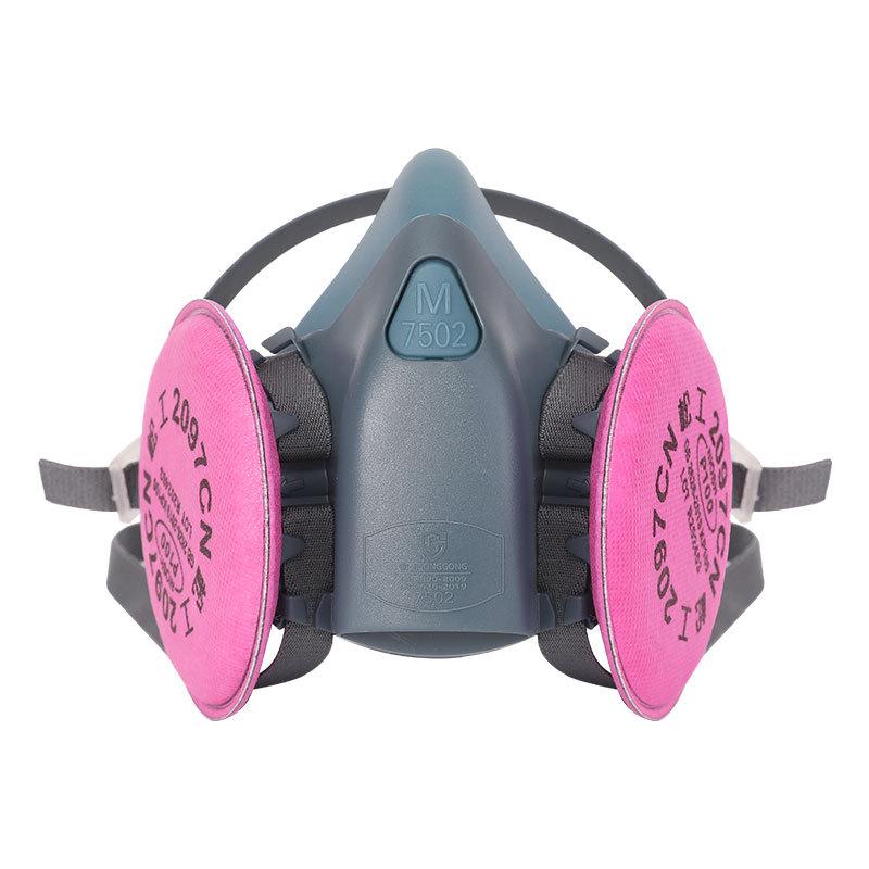 Cross7502 Industrial Dustproof Half Face Gas Mask for Spray Painting, Chemical Grinding, and Decoration Filtering.
