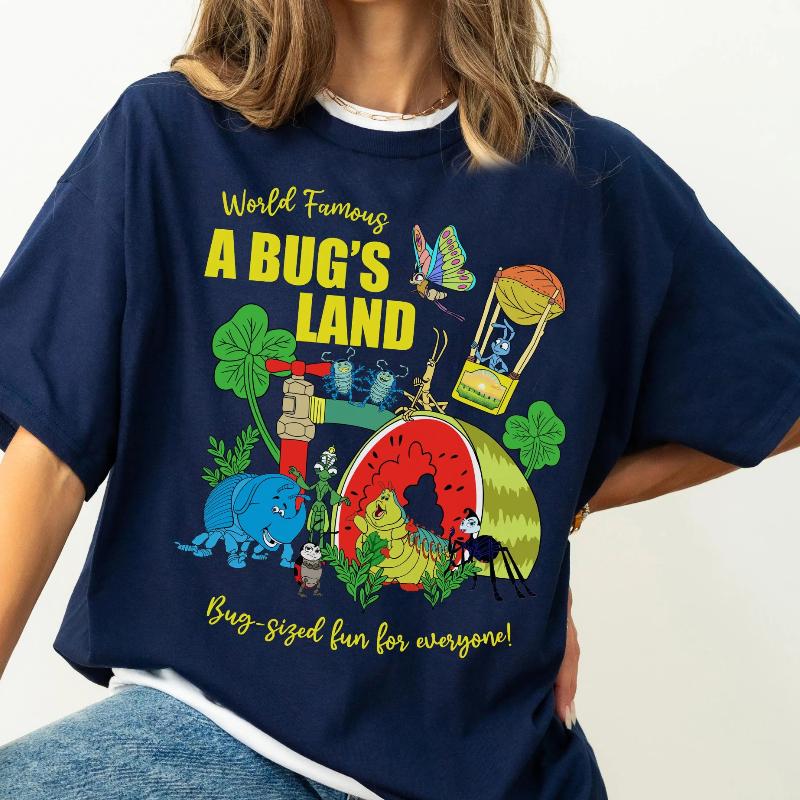 

Walt 2026 Flik Hopper Princess Ata Bug Animal Kingdom Park Print Fashion Womens TShirt Short Sleeve Loose Plus Size Top S