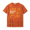 Life Is Better With Bees Bee Tshirts Homme T Shirt Popular Party Cotton Unisexs Top TShirts Printed