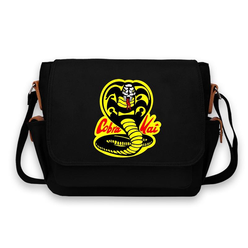 Cobra Kai Anime Crossbody Bag Oxford Cloth Large Capacity Casual Shoulder Students