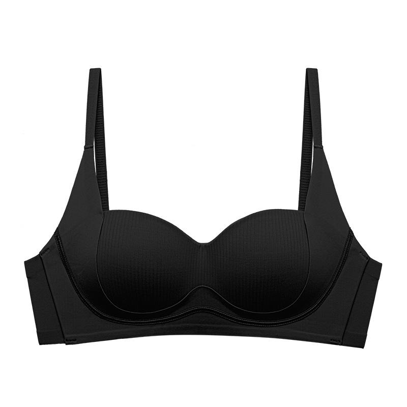 Traceless underwear women's small breasts gather and show big new breasts, anti-sagging, no steel ring bra